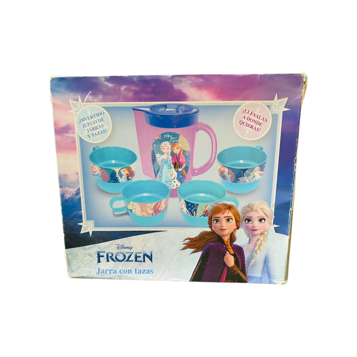 Juego de te jarra con tazas de Frozen